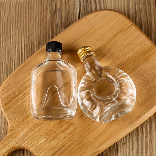 Стекло Кристл утечки устойчивое разливает вино по бутылкам водки 40ml 50ml с алюминиевой крышкой