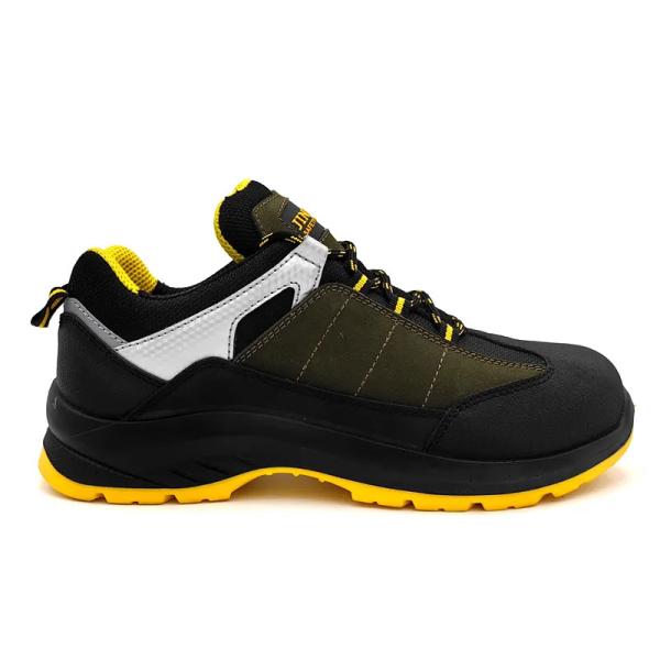 Chaussures en cuir Nubuck à orteils en acier imperméables aux chocs chaussures de course