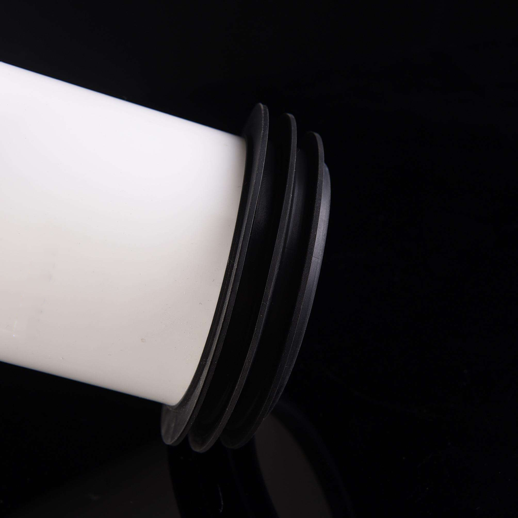 Adjustable-Length White PVC Pipe Connector, Used For Connecting WC Panel To Plastic Drainage Pipe