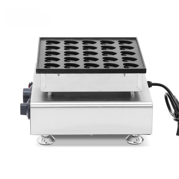 Máquina de fabricação de waffles comercial de 110V com faixa de temperatura de 50-300C e design compacto