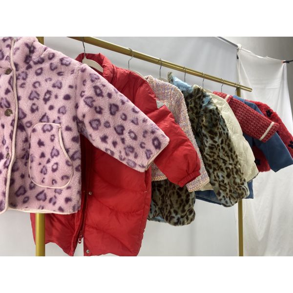 Wholesale High Quality Children's Jackets Autumn Winter Mixed Styles Slim Fit Fashionable Used Clothes Polyester/Cotton Mixed Second Hand Clothes