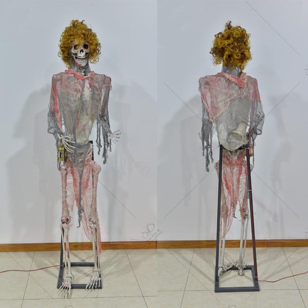 Animatronic Electric Ghost Haunted House Props Halloween Zombie For Theme Park