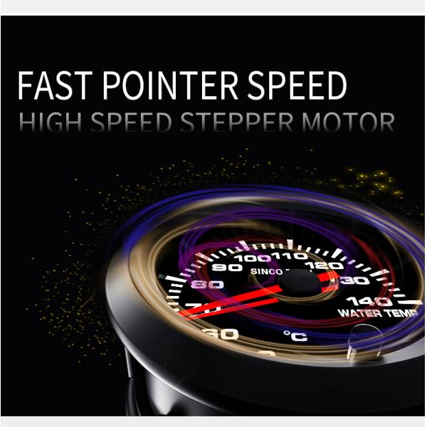 Los temporeros de agua del coche de Digitaces de 637 series calibran 52m m para el vehículo 12V