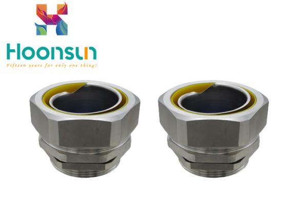 DPJ SS304 / SS316L Pipe Metal Hose Fittings IP65 Waterproof With Stainless