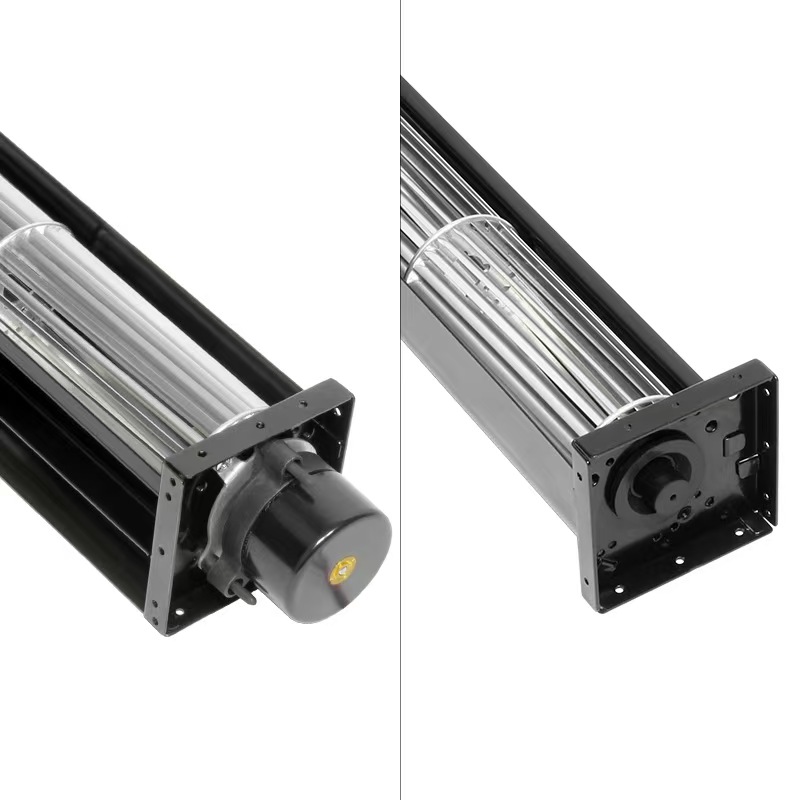 High-Volume Silent HY-40DC Cross-Flow Fan DC Motor Tangential Air Curtain Industrial Use DC12V/24V Aluminum Alloy 1 Year
