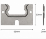 Precision Stamped Galvanized Keyhole Stamping Fixing Plate Base - Anti-Rust Durable Metal Bracket for Furniture & Industrial Support