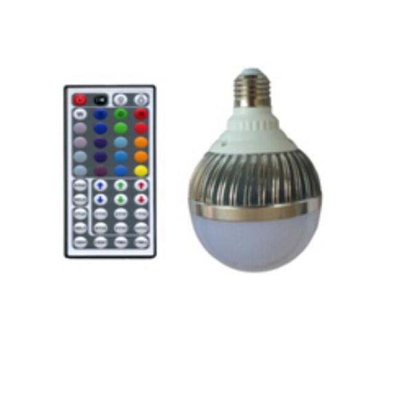 12*1W E27 RGB led bulb light with remot control