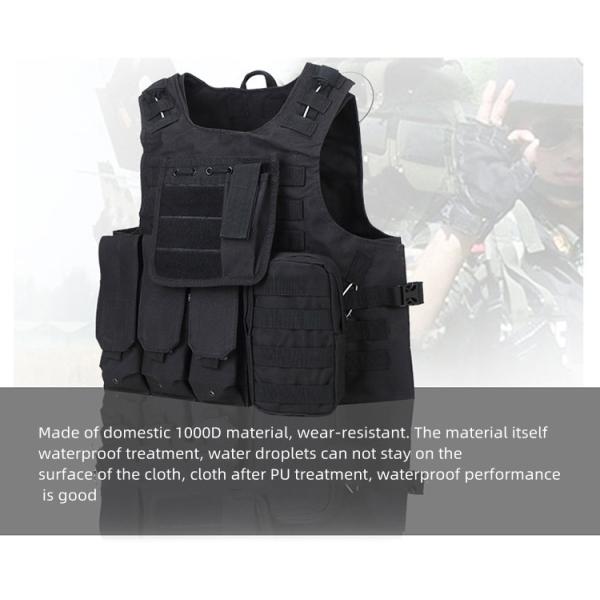 1000D Nylon Military Tactical Backpack Plate Carrier Tear Resistance Quick Release