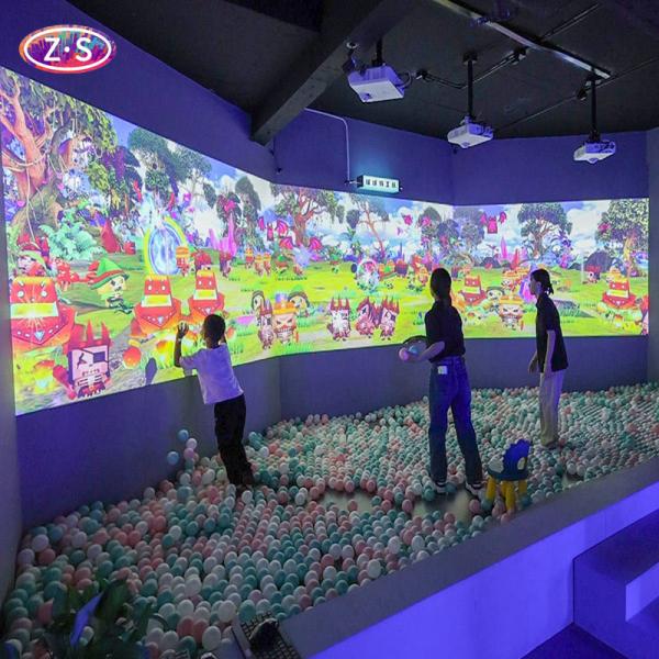 3800 Lumens Throwing Wall Projection Games 1024*768 Shape Adjustable