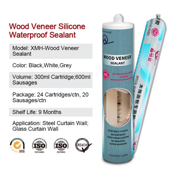 MH Anigre Veneer Sealant OEM 300g Seal Bond Adhesive Beech Wood Veneer Art Deco Panels MS Modified Silicone Sealants