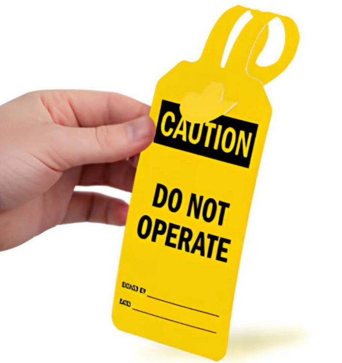 Customized Vinyl Plastic Self-Locking Safety Tags OSHA Blank Valves Pipes Grease-proof Writable Adjustable Pliable Tear-proof Labels