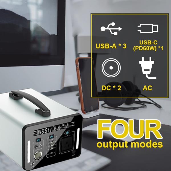 DC12V5A Type C3.0 1000W Portable Power Station