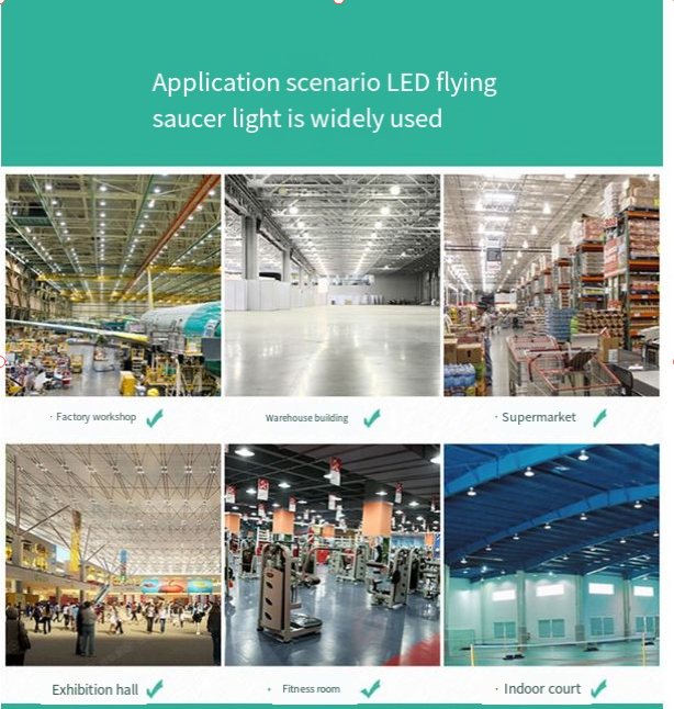Spark- AC Type Φ206mm 120 градусов Пластиковый НЛО Highbay Led Lens 3030 Высокая мощность