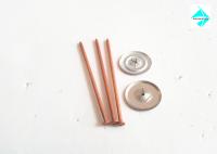 A soldadura de parafuso prisioneiro da descarga do capacitor do aço carbono fixa 3mm x 80mm com revestimento de cobre
