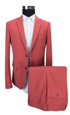 Red 2 Piece Suit Dusty Red Color Many Situations Custom Size 42-62