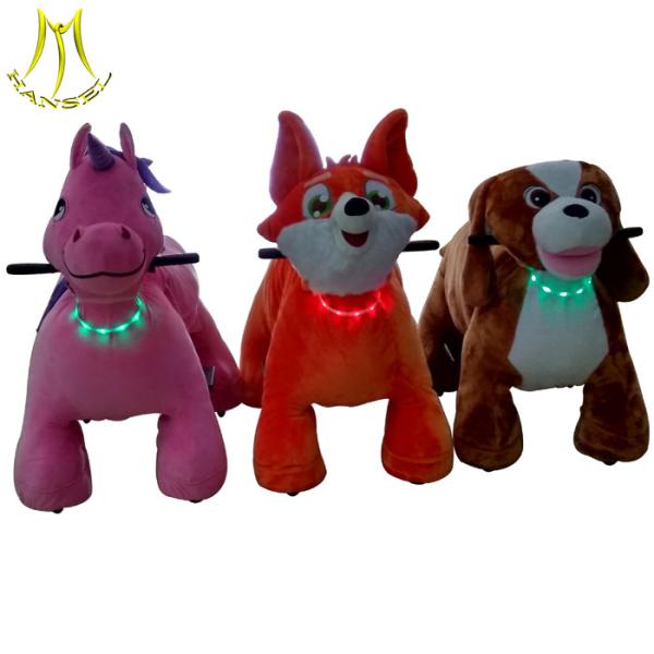 Hansel motorized animals stuffed ridesand entertainment motorized animals with kids stuffed toy animal scooter