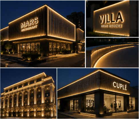 AC220V LED Strip IP67 For Outdoor Building Facade Lighting
