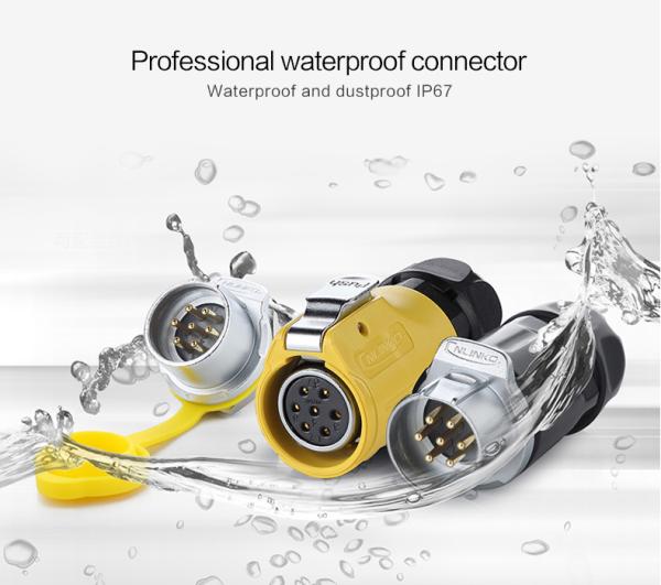Cnlinko M20 Quick Connector Cable 12v 20A 3 Pin Battery Connector Industrial Plug 3 Pin Pin Socket Connector