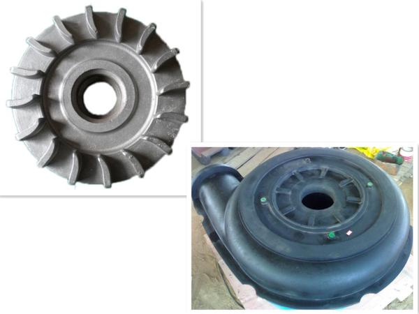 Rubber Lined Anti Acid Sump Pump Parts , Frame Plate Liner Single Stage