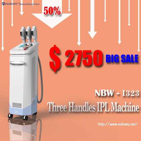 50% discount three handles high power ipl filters for unwanted hair removal