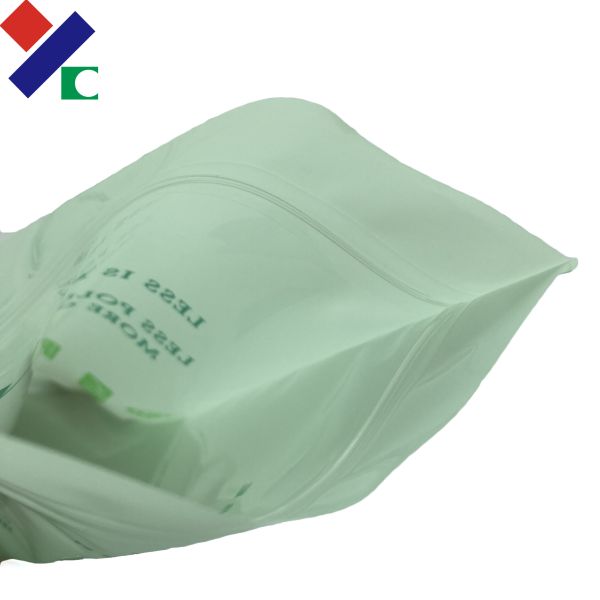 CMYK Printing Recyclable Packaging Bags 60 Microns Kraft Paper Pouch Non Breakage