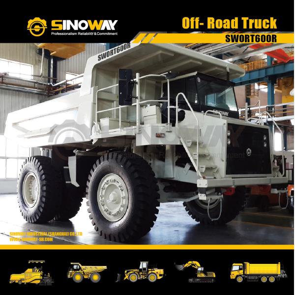 55 Ton Heavy Duty Mining Dump Truck 4X2 Off Road Rigid Frame For Construction