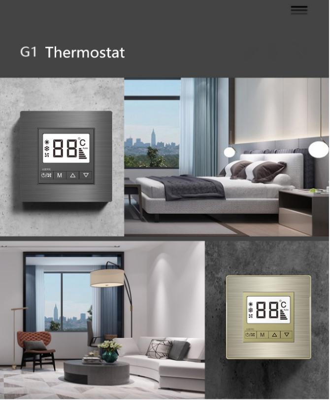 термостат дома 24V умный, 5 соединиенный термостат комнаты Knx
