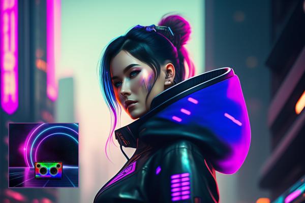 Wireless CyberPunk Glowing Transparent Speaker Futuristic Tribute