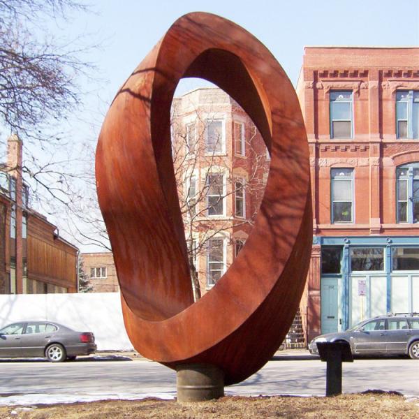 3mm Thickness Unique Corten Steel Sculpture Metal Yard Art Sculpture