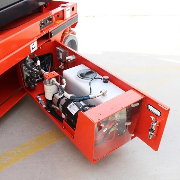 Vermelho Amarelo 6m 8m 10m 12m 14m Mesa de elevação automática de tesoura Plataforma hidráulica aérea