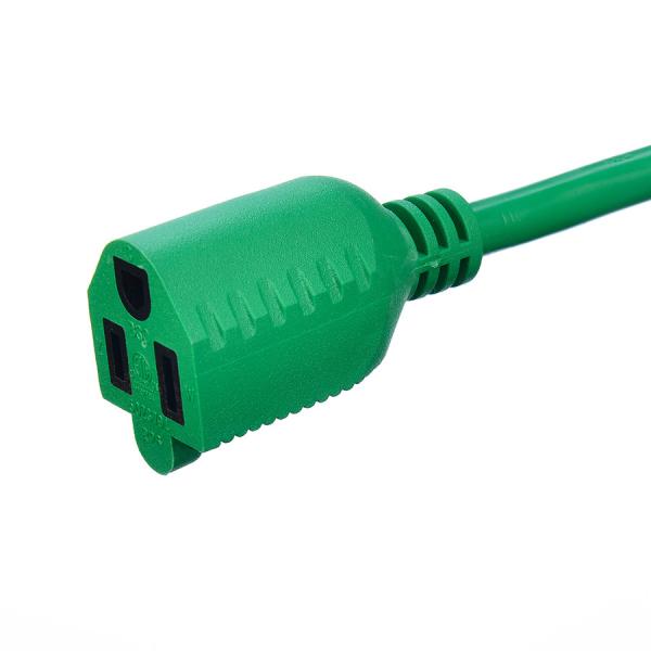 Green Waterproof American Standard 3 Pin Green ETL Heavy Duty Extension Cord Home Appliance IP level IP11