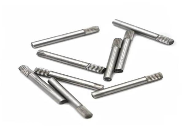 Aluminium AL 6061 7075 fil externe finition simple ronde épingle parallèle DIN427
