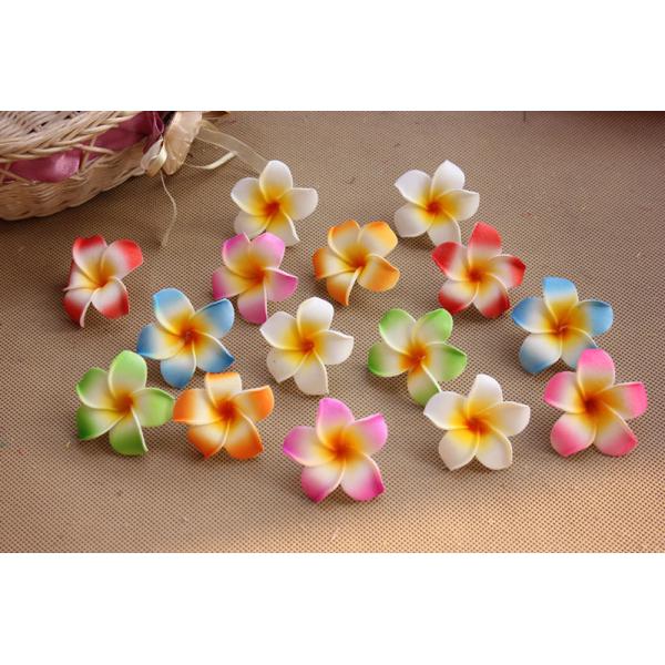 DIYPE foam artificial flowers artificial flower hairpin side clip wedding, frangipani