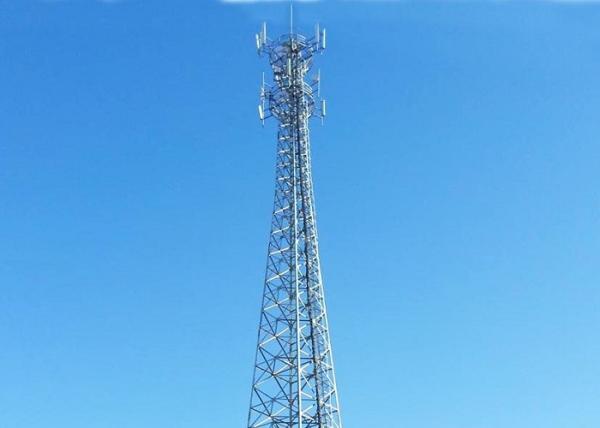 Steel 220 Kv Transmission Line Towers , High Tension Triangle Antenna Tower