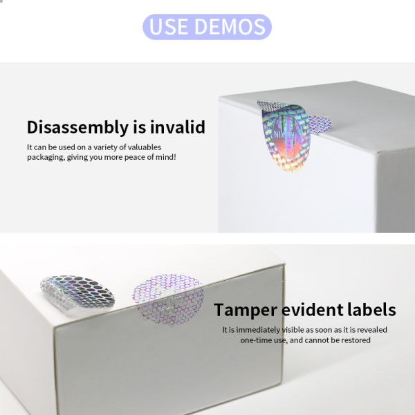 Holographic Custom Void Security Seal Sticker for Business Shopping