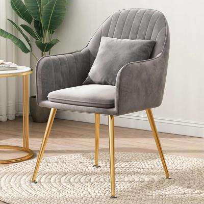 Silla de comedor tapizada gris moderna OEM ODM personalizable