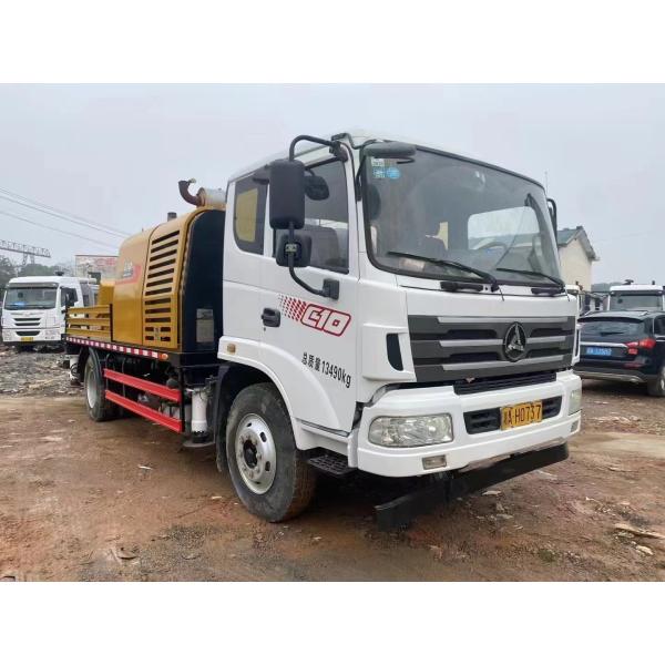 2019 Model Used Transported Mobile Concrete Pump Sany Chassis With YC4E6185 Engine