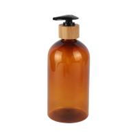 Botella de loción cosmética de 200 ml 300 ml 500 ml 7 oz 10 oz 16 oz Botella de loción PET de ámbar rellenable