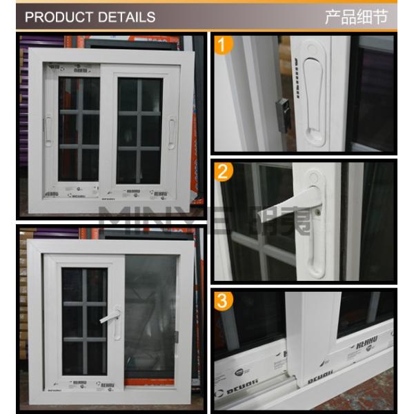 Green German Rehau Profile PVC Windows and Doors with Ass2208 Glazed Certification