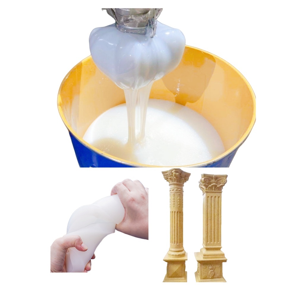 Condensation Cure Liquid Silicone Rubber For Gypsum And Concrete Mold Making