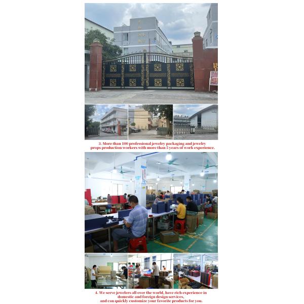 Boîte d'emballage de bijoux élégants personnalisés en cuir PU pour anneaux colliers et bracelets