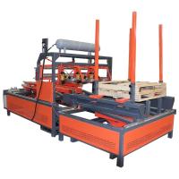 Pálete de madeira semiautomática que prega a máquina com a pálete de madeira de Palletizer que prega a máquina