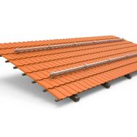 Compatibilité universelle Le rail de montage en aluminium solaire Pv résiste aux températures et aux vents forts