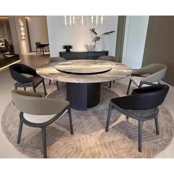 Nordic Solid Wood Dining Chair Home Hotel Department Restaurant Leather Negotiation Soft Chair