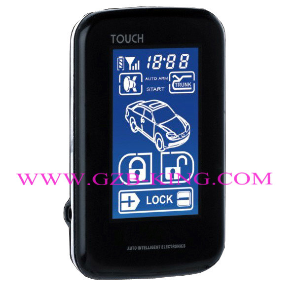 New FSK 5000M wholesale Touch Screen OLED screen  two Way Car Alarm system