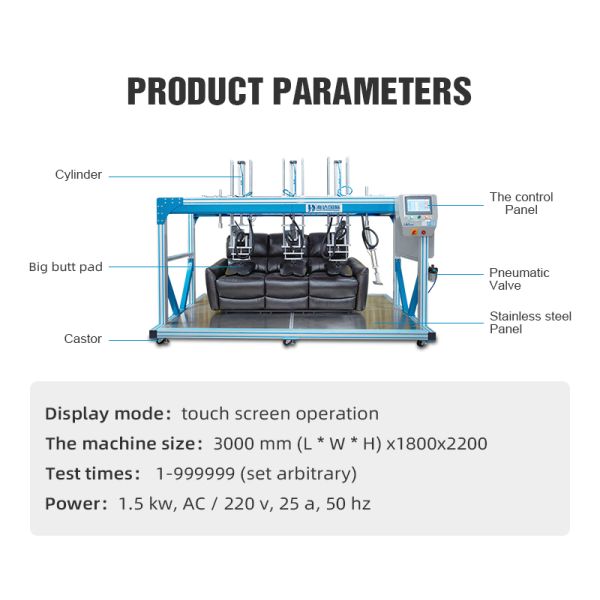 Furniture Sofa Fatigue Test Machine/Sofa Seat Durability Testing Machine