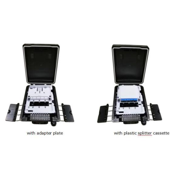 Outdoor Mounted Fiber Optic Cable Termination Box With 8 Sc Simplex Adapter