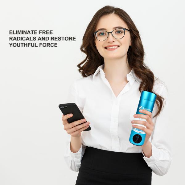Health Care Food Grade PC Hydrogen Water Cup Portable Smart 6000ppb