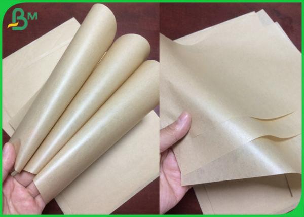 Eco - papel revestido do PE à prova de graxa amigável da laminação de envolver o rolo da galinha