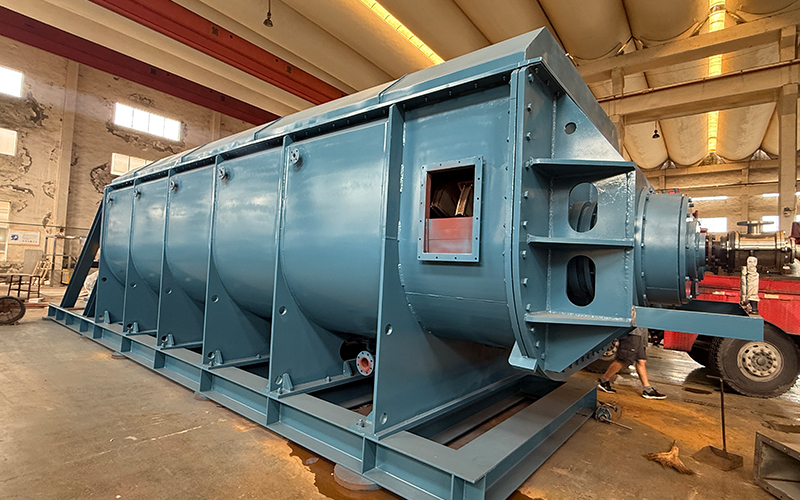 PLC control Hollow Paddle Dryer Industrial For Sludge